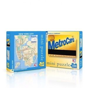 NYC Subway Map & Metrocard Double-Sided Puzzle 🧩